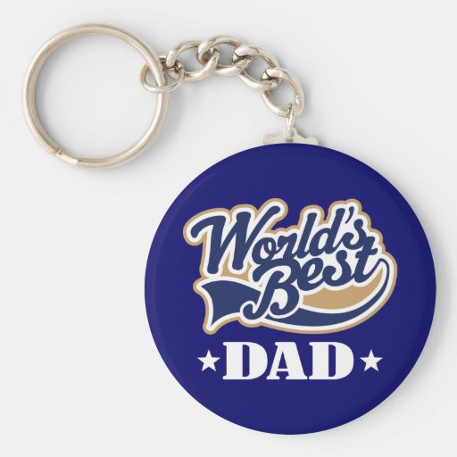 Cool World's Best Dad Keychain Gift Zazzle