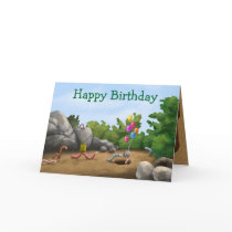 Cool Worm Birthday Card by Swazzle Cool Worm Birthday Card