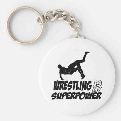Cool wrestling designs keychain Zazzle