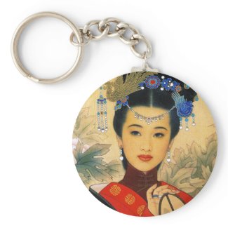 Cool young beautiful chinese prince Guo Jin art Keychains