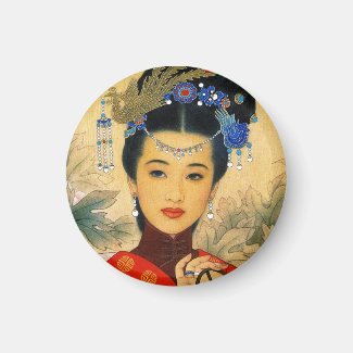 Cool young beautiful chinese prince Guo Jin art Fridge Magnet