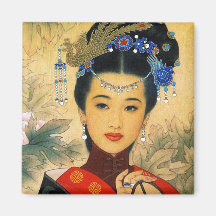 Cool young beautiful chinese prince Guo Jin art Magnets