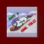 Cool Yule Snowman Button buttons
