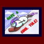 Cool Yule Snowman Print posters