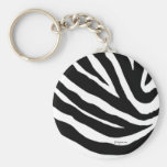 Cool Zebra Stripes Keychain