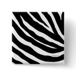 Cool Zebra Stripes Square Pin buttons
