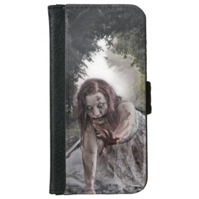 Cool Zombie Girl iPhone 6/6S Wallet Case