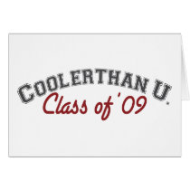 cooler than u (grad humor) cards