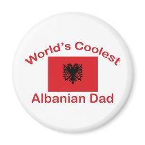Coolest Albanian Dad Refrigerator Magnets