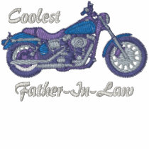 Coolest Biker Father-in-law Embroidered Shirt embroidered shirts