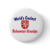 Coolest Bohemian Grandpa Pinback Buttons