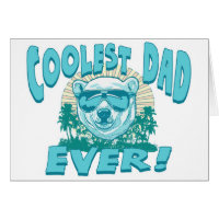 Coolest Dad Ever Gear by Mudge Greeting Card