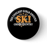 Coolest Girls XC Ski Button