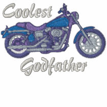 Coolest Godfather Biker Embroidered Shirt embroidered shirts