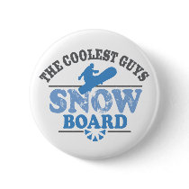 Coolest Guys Snowboard Pinback Buttons