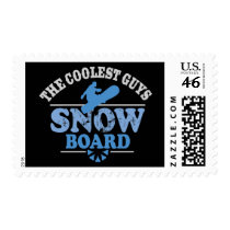 Coolest Guys Snowboard Postage