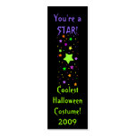 Coolest Halloween Costume! 2009, You're a STAR! Business Card Template