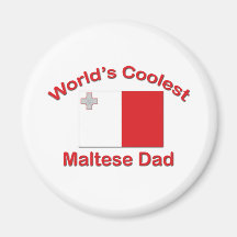 Coolest Maltese Dad Magnet