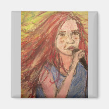 Coolest Rocker Girl Fridge Magnets