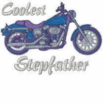 Coolest Stepfather Biker Embroidered Shirt embroidered shirts