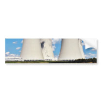 Cooling Towers Of A Nuclear Power Station bumper stickers by lifesphere Cooling Towers Of A Nuclear Power Station bumper stickers