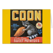Coon "Porto Rican" Sweet Potatoes Vintage Label cards by scenesfromthepast Coon "Porto Rican" Sweet Potatoes Vintage Label cards