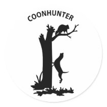CoonHunter Round Stickers