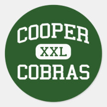Cooper - Cobras - Junior - Buffalo Grove Illinois Round Sticker