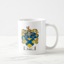 COOPER FAMILY CREST -  COOPER COAT OF ARMS COFFEE MUGS