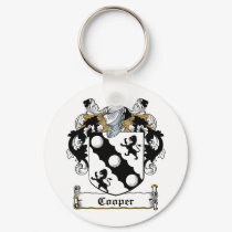 Cooper Family Crest keychains by coatsofarms Cooper Family Crest keychains