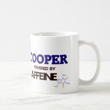 Cooper powered by caffeine mug