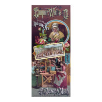 Cooper, Wells & Co. seamless hosiery Poster posters