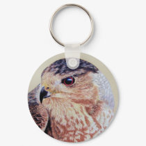 Coopers Hawk Keychain by artoffalconry Coopers Hawk Keychain
