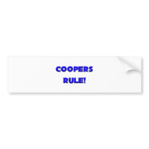 Coopers Rule! bumper stickers by professions Coopers Rule! bumper stickers