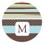 Coordinating Monogram Envelope Seals Sticker