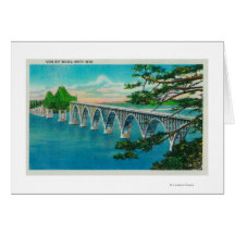 Coos Bay Bridge in North Bend, Oregon Card