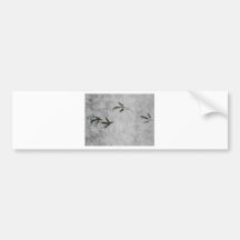 Coot Footprints In The Snow Bumper Sticker
