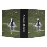 Coot Swimming Custom Binder