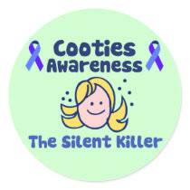 Cooties Awareness stickers by FunnySillyShirts Cooties Awareness stickers