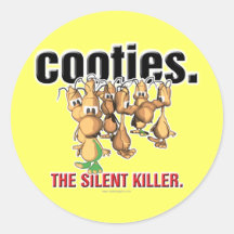 Cooties... Round Stickers