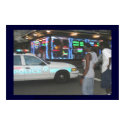 Cop car and pedestrians, New Orleans posters by daysrays Cop car and pedestrians, New Orleans posters