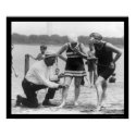 Cop Measuring Swimsuit Length 1922 posters by lc_vintagephotos Cop Measuring Swimsuit Length 1922 posters