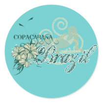 Copacabana Brazil Tshirts and Gifts stickers