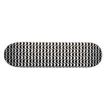 Copacabana sidewalk black and white skate board