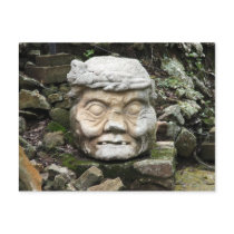 copán rock face postcards