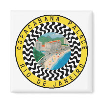 Copcabana Palace Rio De Janiero Fridge Magnets