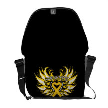COPD Awareness Heart Wings 2 Commuter Bag