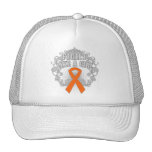COPD Fight Like A Girl Fleurish 2 Trucker Hat