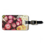 Copenhagen rainbow flowers luggage tags