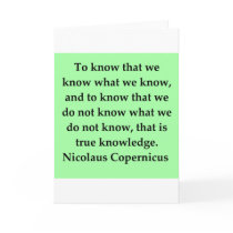 copernicus quote greeting card